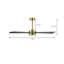 Ventilateur de plafond 54 po x 5 po en contreplaqué avec moteur à courant continu réversible et silencieux, noir et or-1950873495-1950873512