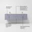 Ensemble de meuble-lavabo double mural 72 "Geneva-705925686-790433010