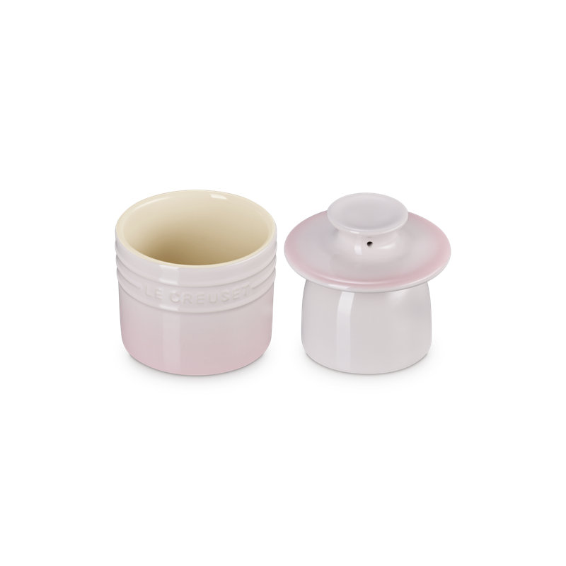 Le Creuset Stoneware Butter Crock, 6 Oz. - Flame, Pink