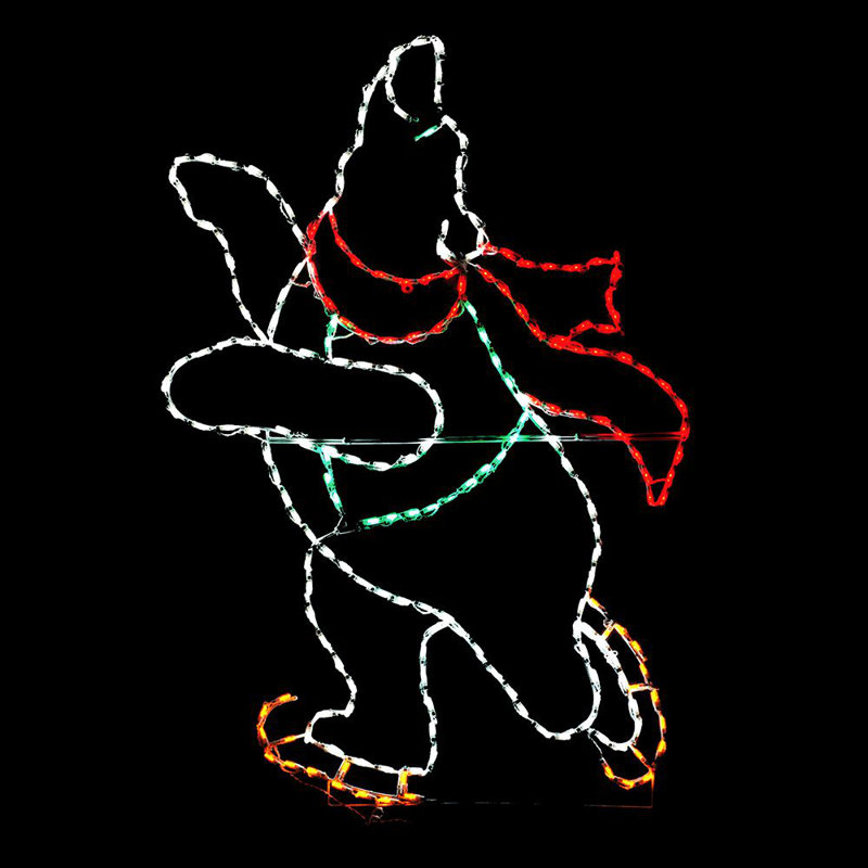 Skating Polar Bear (Boy) LED Display (45")