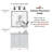 Searle Medicine Cabinet - Bathroom Wall Cabinet with Framed Mirrored Doors-374278800-374278807