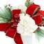 Hydrangea Holiday Arrangement with Velvet Bows