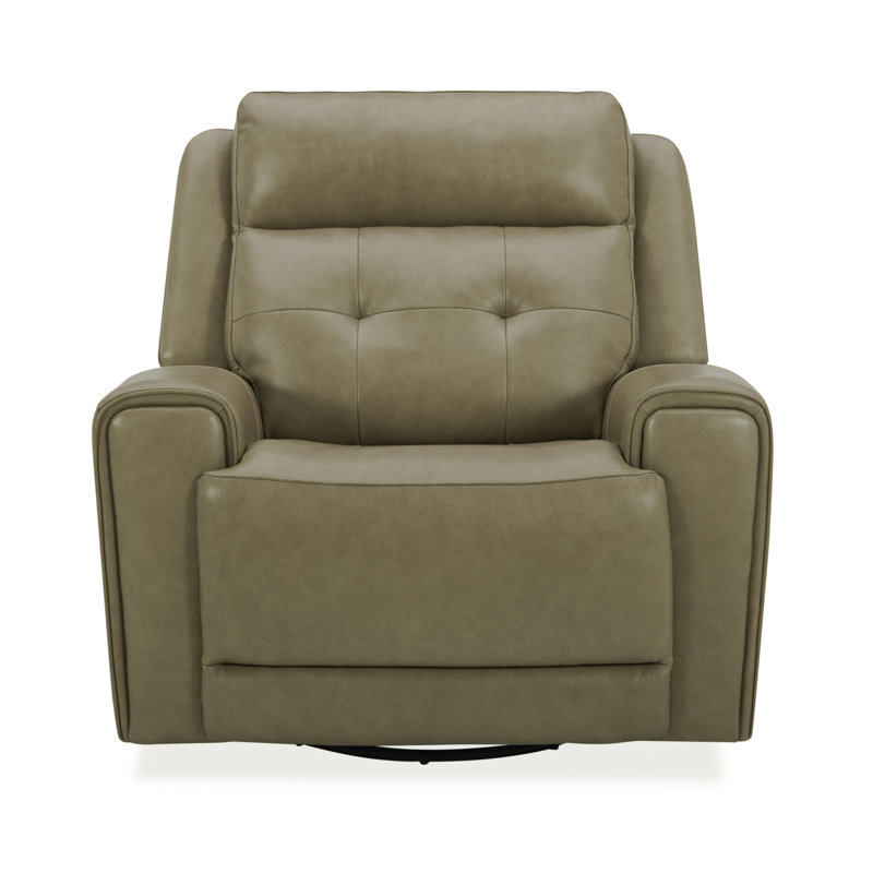 Fauteuil inclinable électrique en cuir Iavor, Tanné