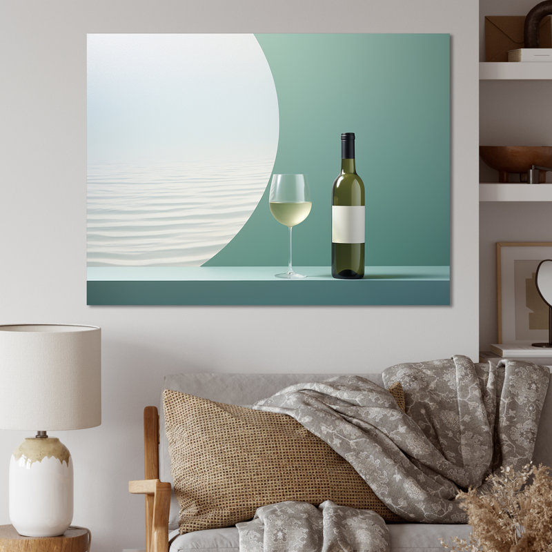 Chablis charme sur toile, Toile tendue, H 12 po x l 20 po x P 1 po