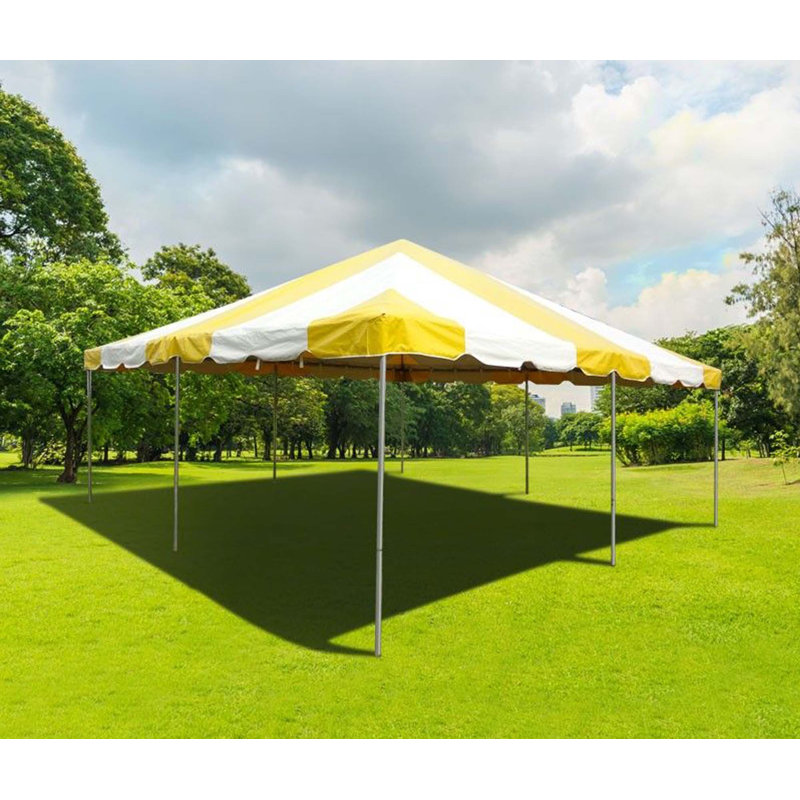 20' x 20' Weekender Frame Party Tent, Yellow, 20ft x 20ft, Yellow