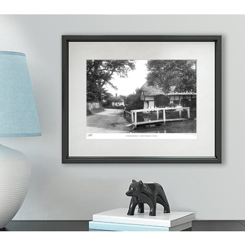 Frogholt, Cottages 1903 - Single Picture Frame Print, 45cm H x 60cm W x 2.3cm D