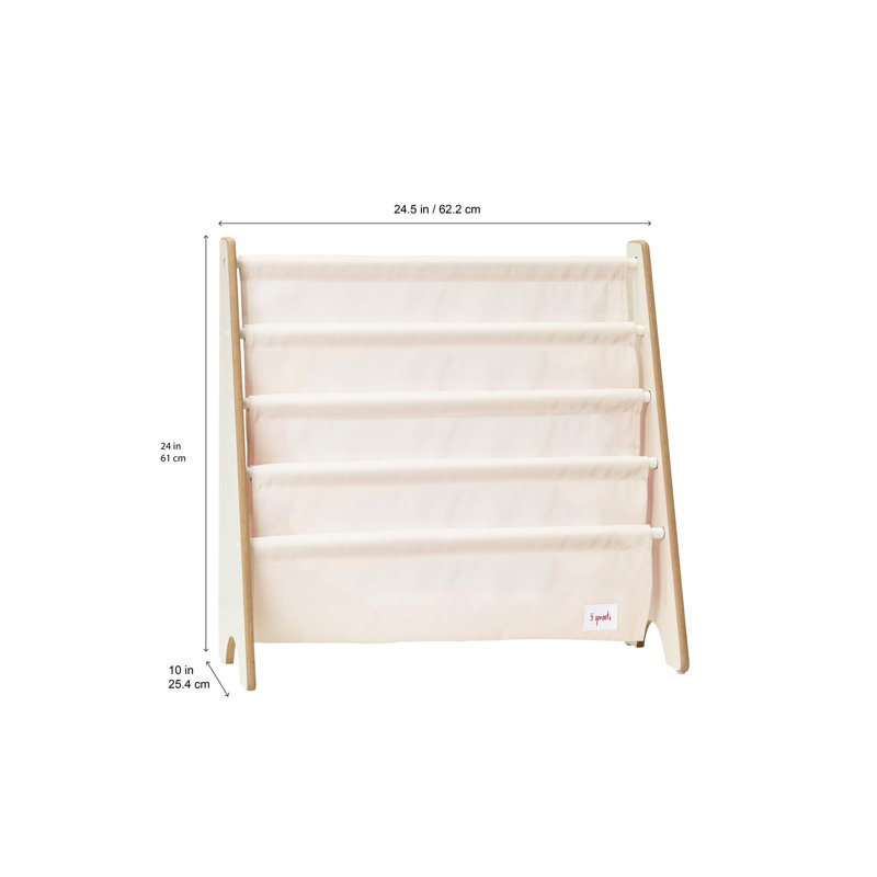 Gray and Beige Sloth Kids Book Rack Organizer