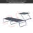 Outdoor Lounge, Adjustable Folding Chaise Lounge With Sun Shade, Modern Patio Chaise Lounge-2039640522