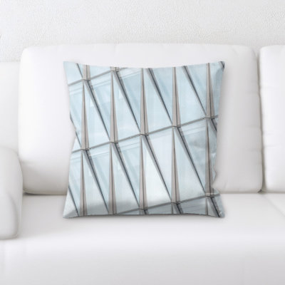 Geometric Microsuede Throw Pillow