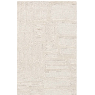 Ebern Designs Abstract Hand-Tufted Wool and Cotton Area Rug