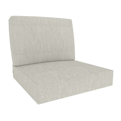 Sunbrella Outdoor Deep Seat/Back Cushion Set, Water, UV & Fade Resistant Patio Chair Cushions, High-Density 5" Thick Seat & Back Cushions for Outdoor Furniture