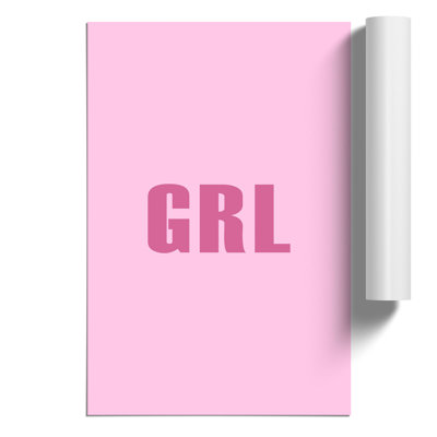 Grl - Unframed Typography