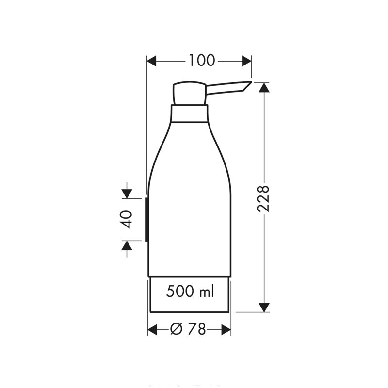 Starck Soap Dispenser, Chrome