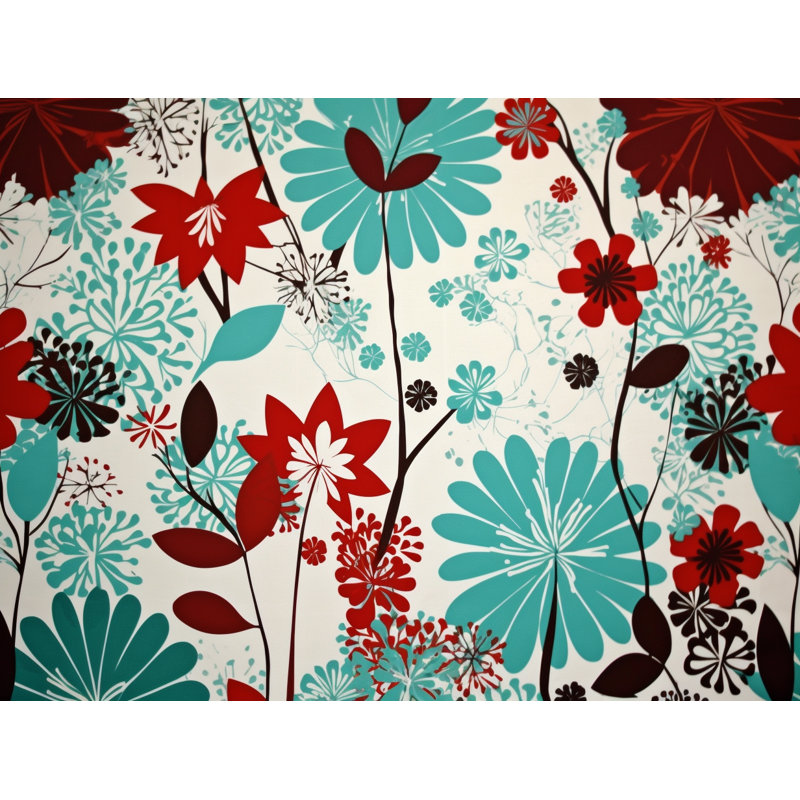 Funky Polyester Floral Duvet Cover, Queen Duvet Cover