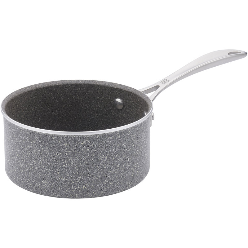 ZWILLING Vitale Gray Aluminum Nonstick Saucepan with Lid