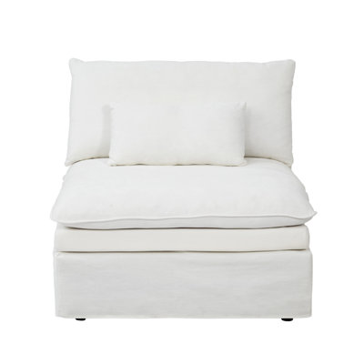 Fauteuil d'appoint modulaire avec coussin double Laron