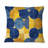 Blue Yellow Modern Circles II - Modern Throw Pillow-108514242
