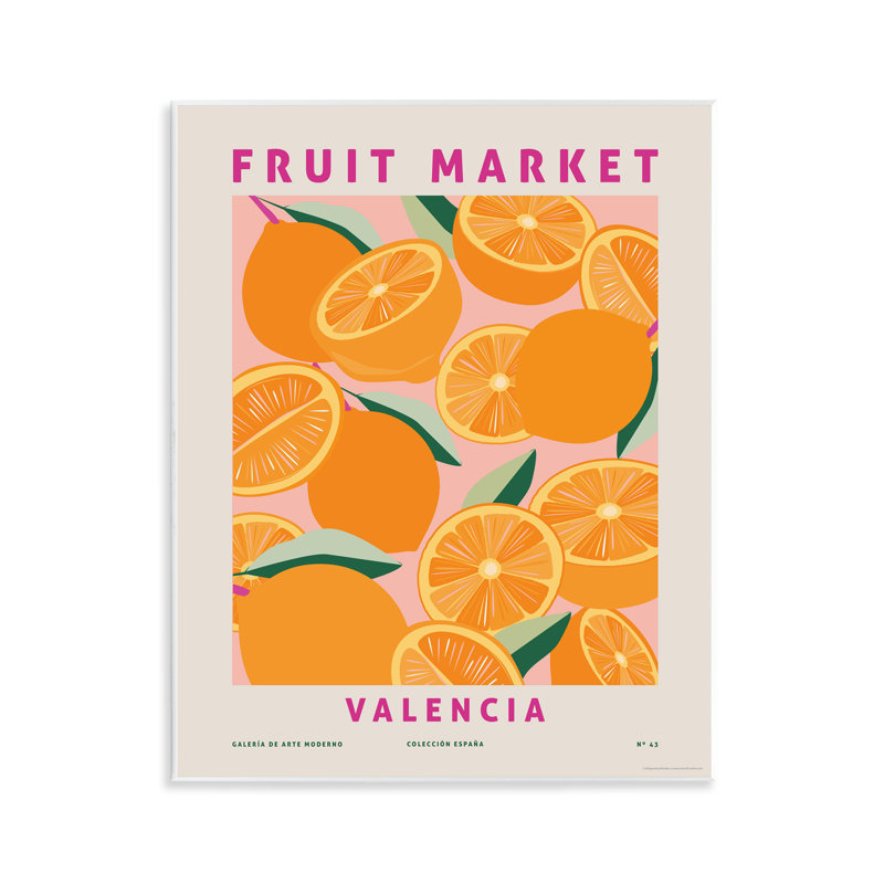 Fruit Market Oranges Wall Plaque Art by Reinders