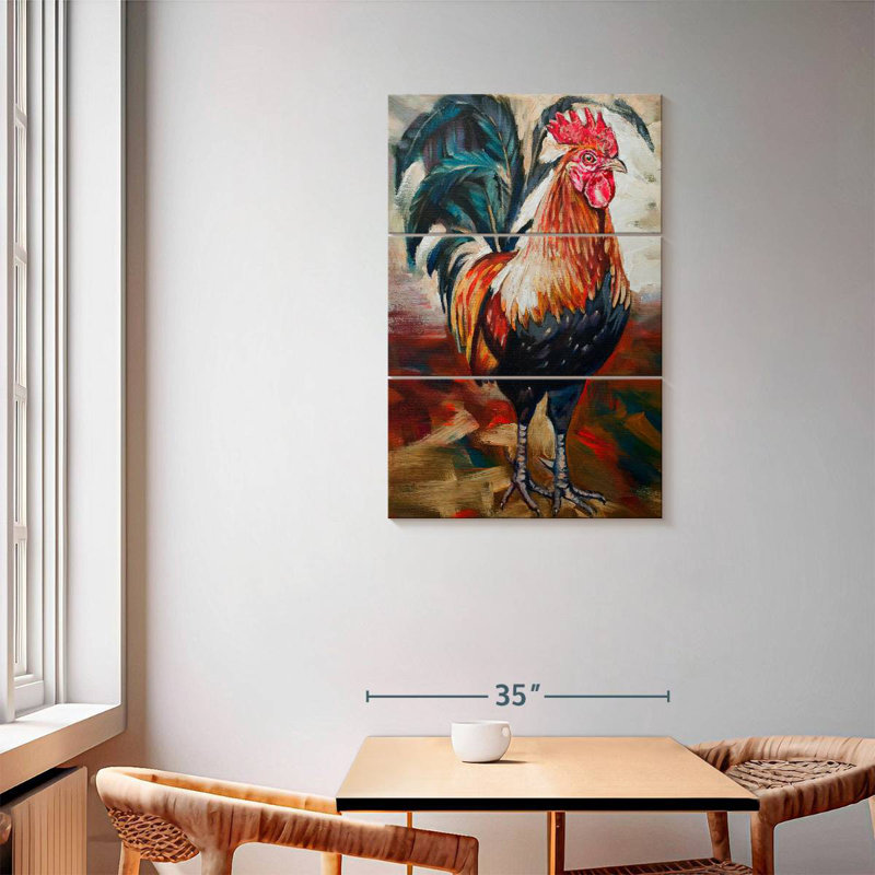 Brampt Solo Rooster, 57" H x 36" W