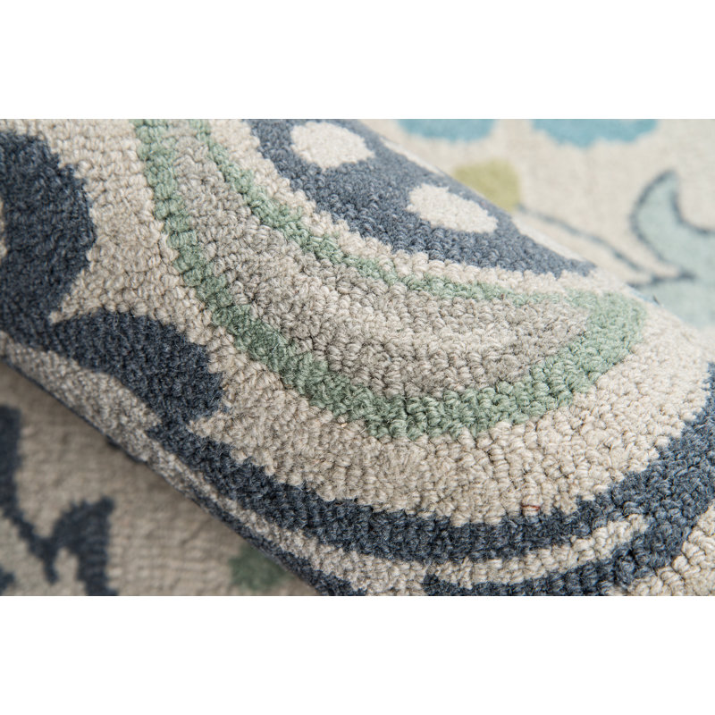 Annechien Wool Floral Indoor Rug, Rectangle 2' x 3'