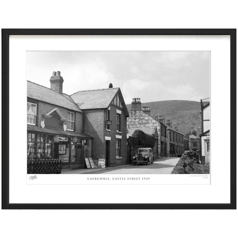 Caergwrle, Castle Street 1939 1 Piece Single Picture Frame Wall Art, 40cm H x 50cm W x 2.3cm D