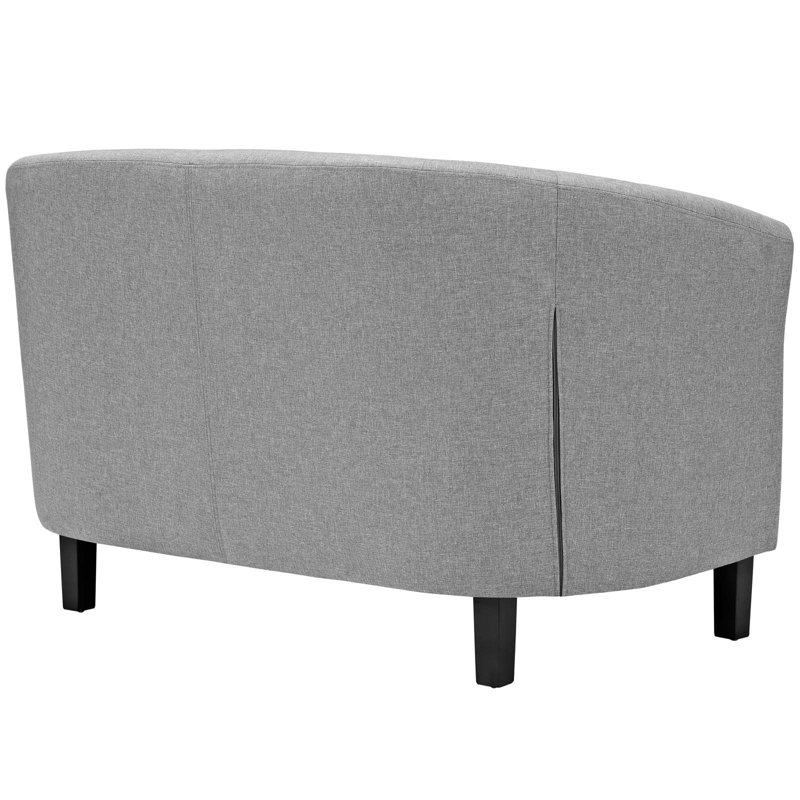 Ensemble de salon 2 pièces Ziaa, Velours gris pâle
