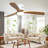 52 In. 3 - Blade Wood Indoor Ceiling Fan with Light and Remote, Dimmable, Reversible DC Motor, Memory Function-487372284-487372285