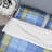 Blue Checked Tartan - Abstract Duvet Cover Set - Microfiber Polyester-1818888373