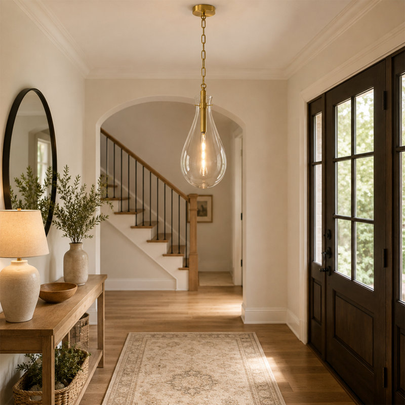 Luminaire suspendu en laiton