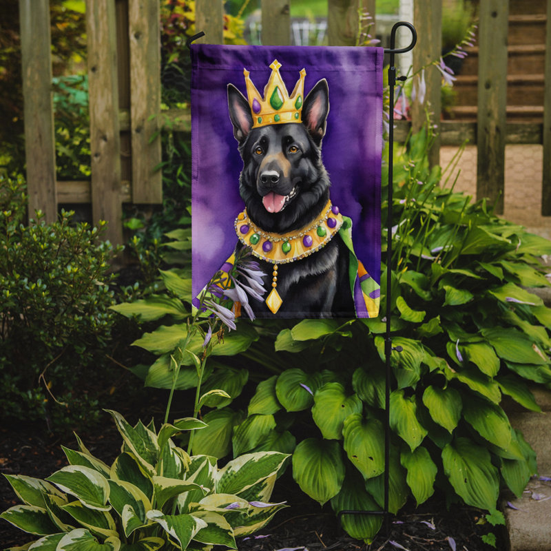 Drapeau de jardin double en polyester H 15,5 po x l 11,25 po