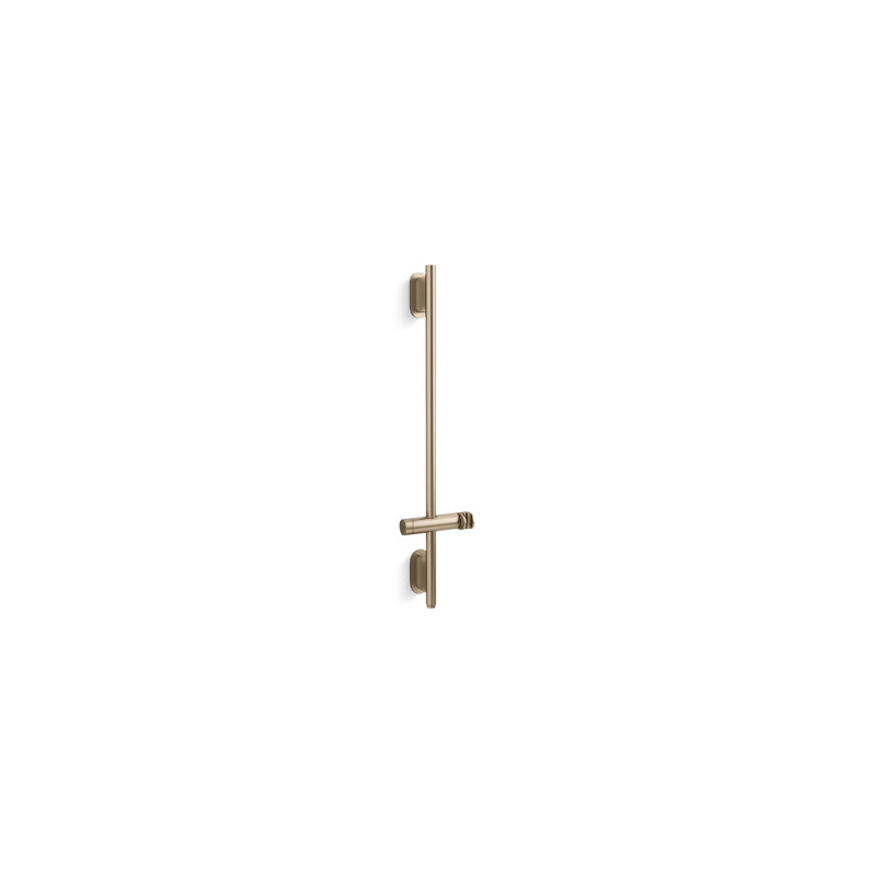 Statement 32" Deluxe Slidebar with Integrated Water Supply For Handshower, Vibrant Brushed Bronze