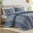 3 Pieces   Striped Cotton Comforter Set