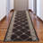 Custom Size Runner Rug 31 Inch Wide Choose Your Length Fleur De Lis French Royal Design Brown Color-2075833