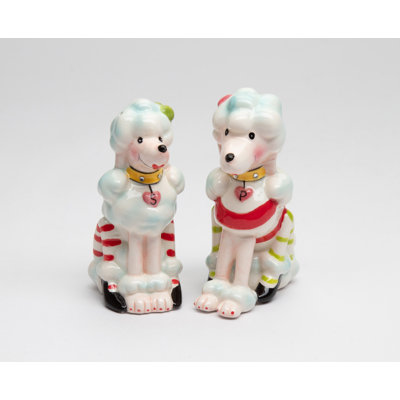 Christmas Poodle Salt And Pepper
