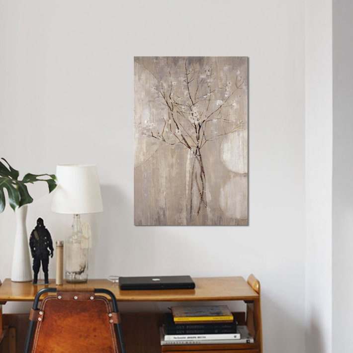 «Champagne Blossoms», reproduction sur toile, H 26 po x l 18 po x P 1,5 po, Pas de tapis, Toile tendue