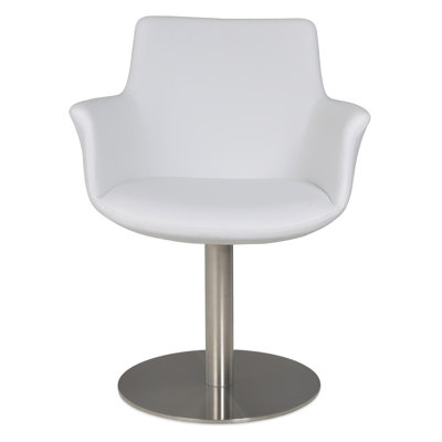 Chaise avec accoudoirs rembourrée