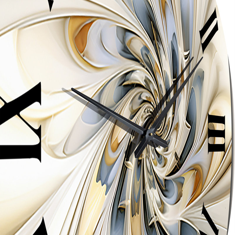 Horloge murale en métal Fractal, Très grand