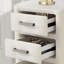Table de chevet 3 tiroirs en velours-1678336555