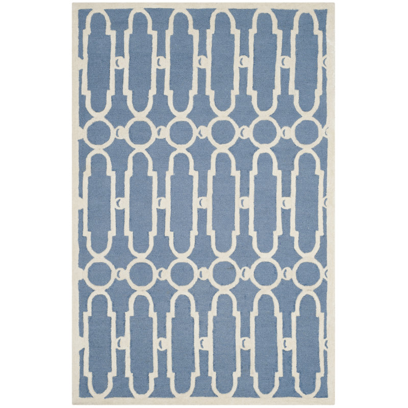 Tapis en laine touffeté à la main Zandbergen, Rectangle 6 pi x 9 pi