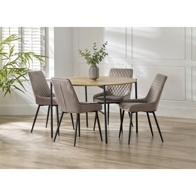 Holgate Round Metal Base Dining Table