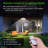 1-Piece Solar Outdoor Lights with Remote Control Motion Sensor 6000K