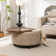 Bryonie Round Cocktail Ottoman with Storage