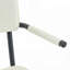 Ensemble de 4 chaises de salle à manger, chaises de salle à manger rembourrées, accoudoirs suspendus à la table, pieds en métal avec finition en aérosol-101088479-101088477
