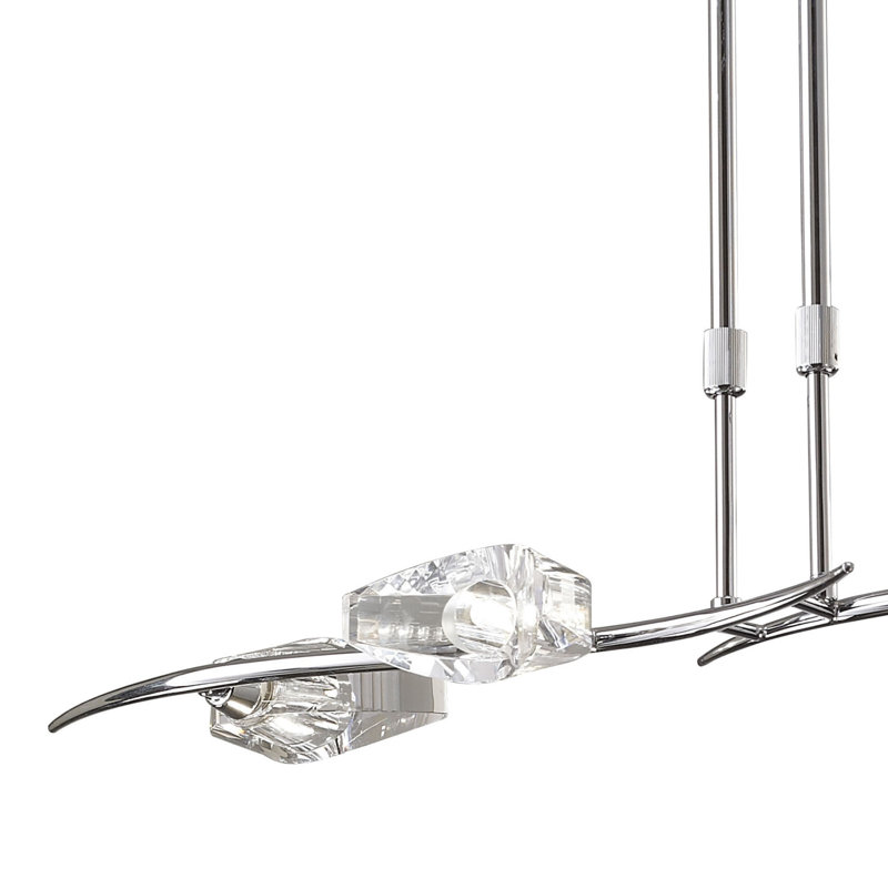 Brockington 4 - Light Kitchen Island Pendant, Polished Chrome