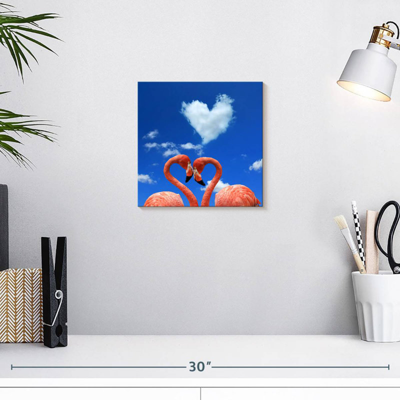 Crowle Flamingo Love In The Air, H 10 po x l 10 po