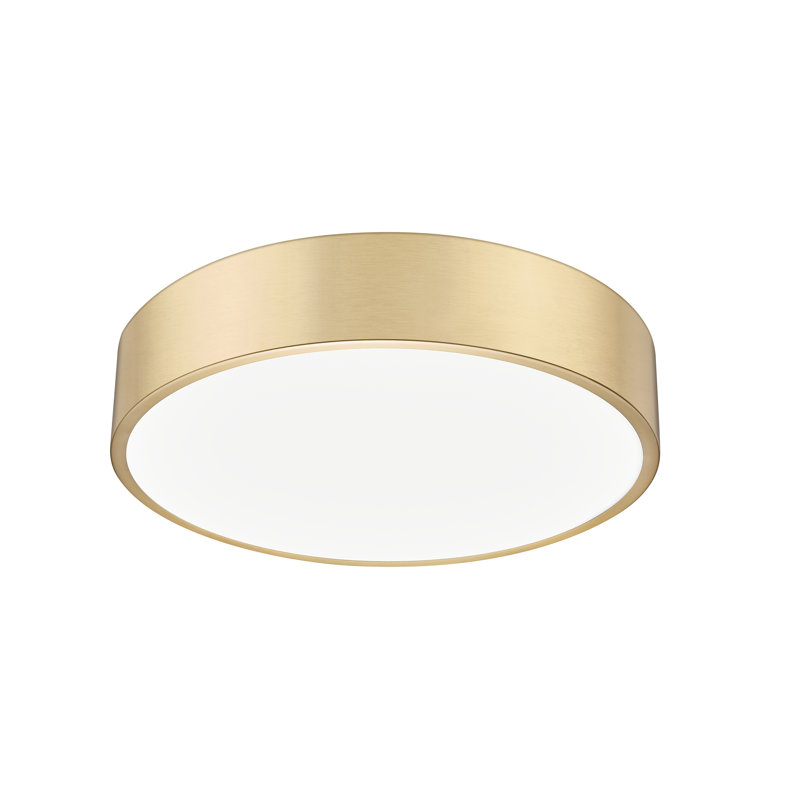 Silvio 20 inch 1 Light Flush Mount, Gold