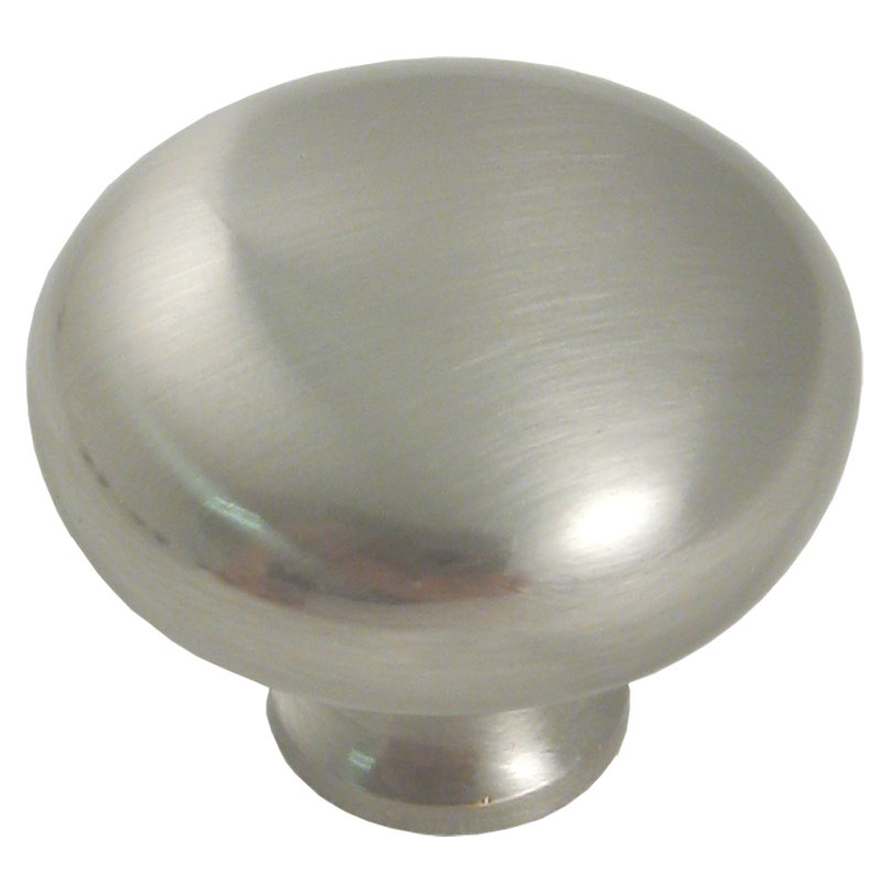 Canal 1 1/4" Diameter Mushroom Knob, Satin Nickel