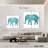 Brampt Boho Teal Elephant II-109112088