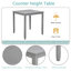 Dining Table Set, Wooden Dining Square Table Set  , Counter Height Kitchen Table Set With Square Table And  Upholstered Chairs  Small Space-121052620-121052621-121052623