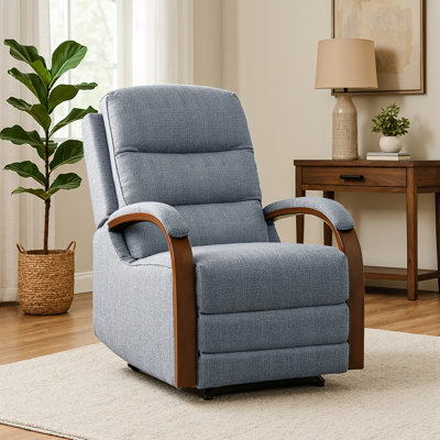 Dual Motor Recliner Chair, Adjustable Recliner with Lumbar Support and Padded Seat Backrest